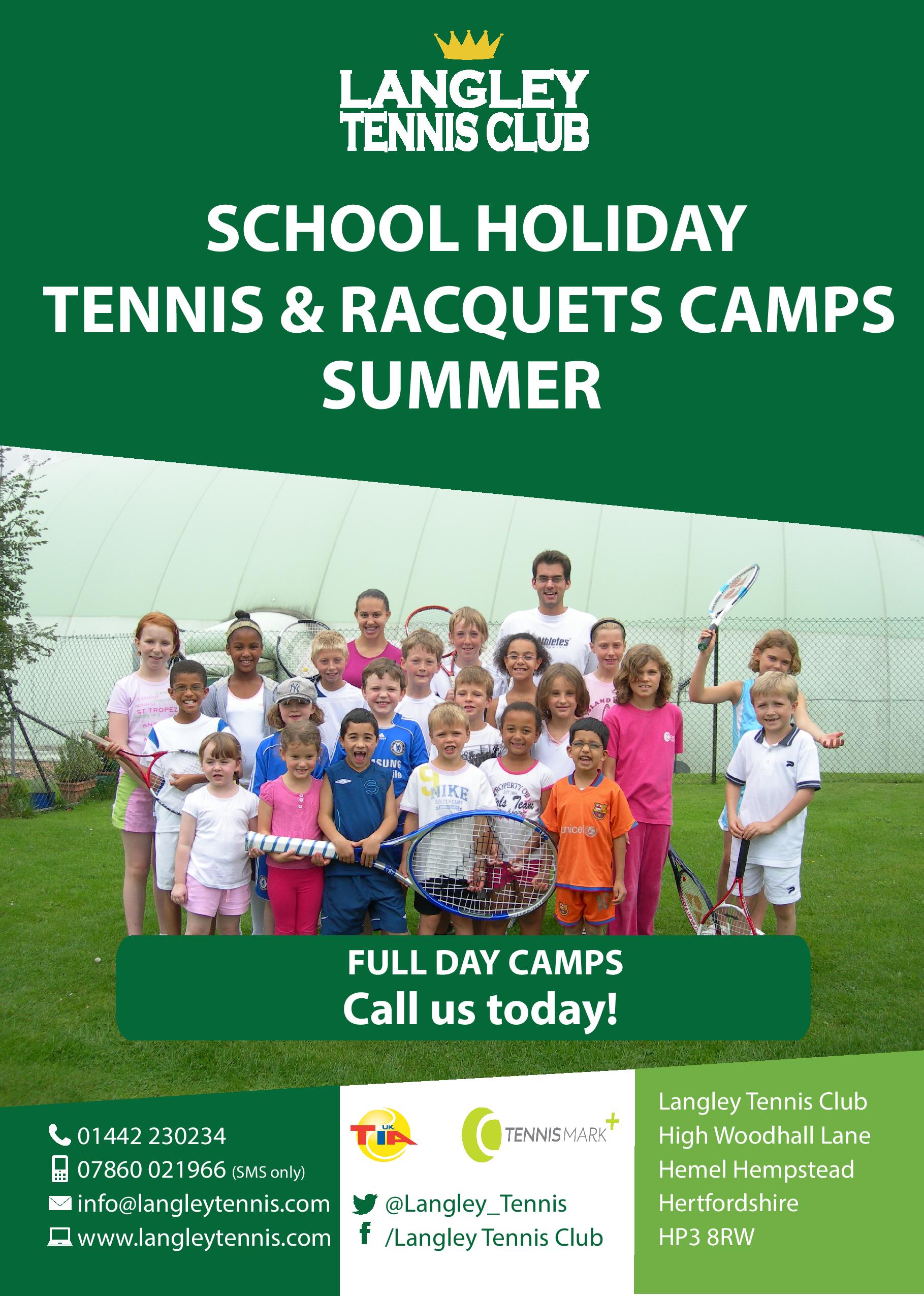 School Holiday Camps Langley Tennis