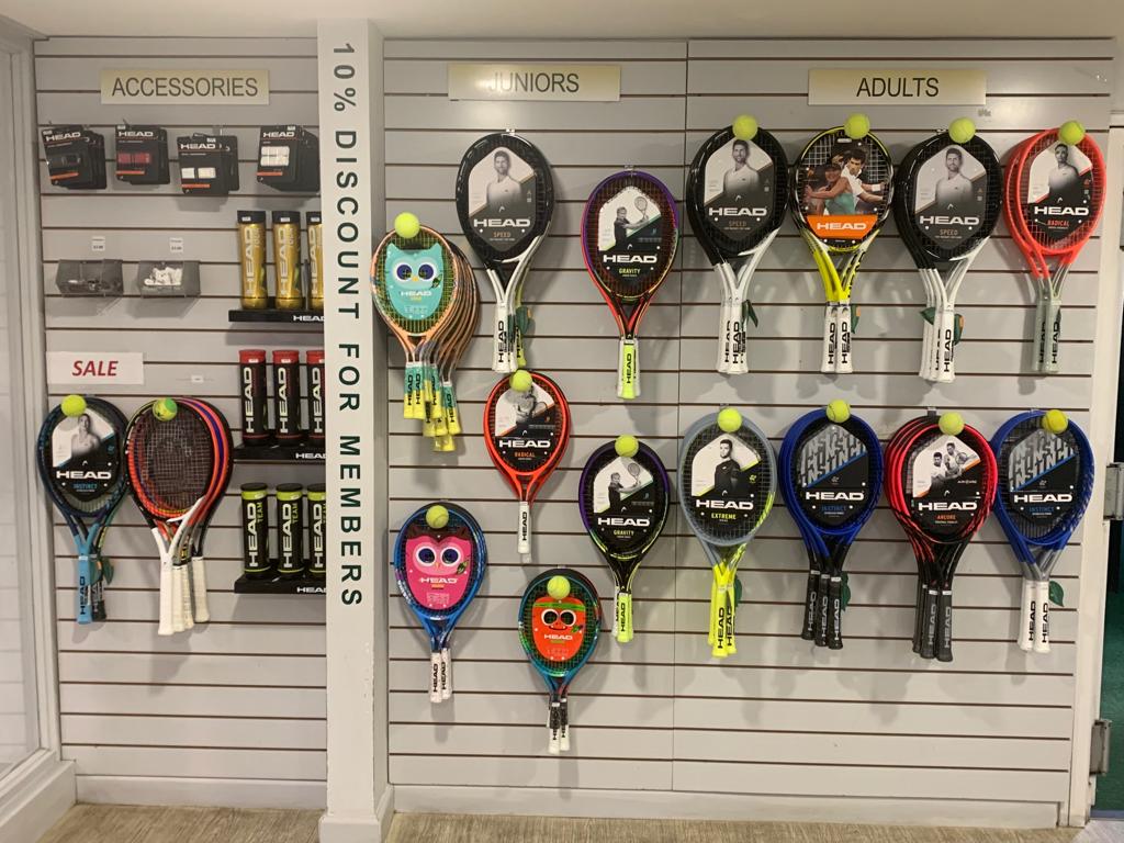 Spild slutningen symmetri Pro Shop & Stringing | Langley Tennis